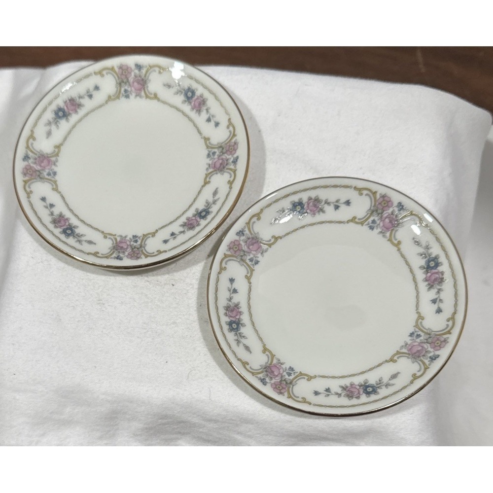 Johann Haviland 2 Butter Plates PRIMROSE PATTERN 3.75" #24‎